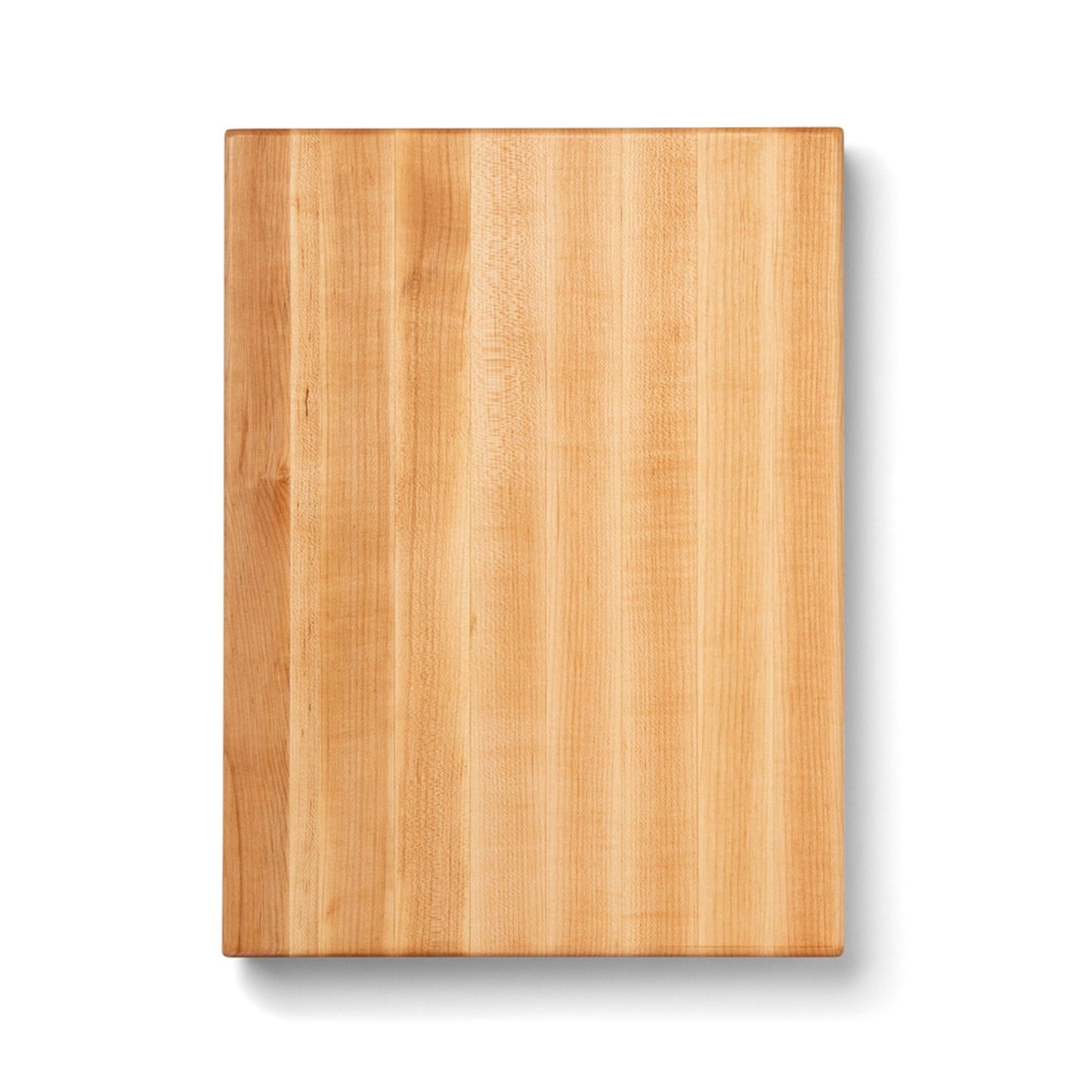 John Boos Handle Boards Series Rectangular Wooden Maple Cutting Board 24”x18” – 2.25” Thick, 30-lb Reversible Butcher Block with Juice Groove, Edge-Grain & Metal Handles – Made in the USA