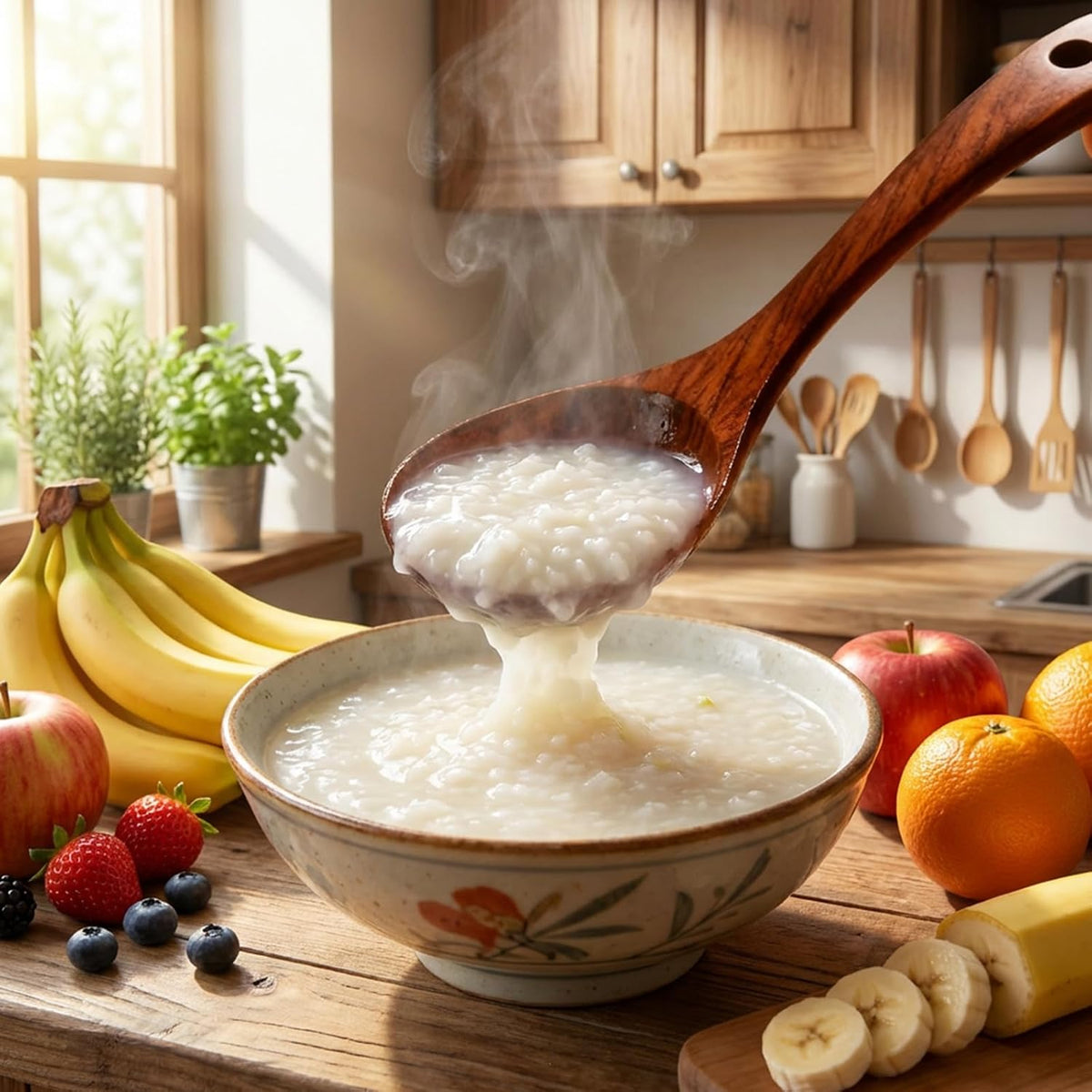 Deep Serving Spoon Smooth Finish Lightweight Wooden Ladle with Long Handle Wooden Soup Spoons Wood Soup Ladle Handmade Soups Ladles for Cooking Kitchen Cookware