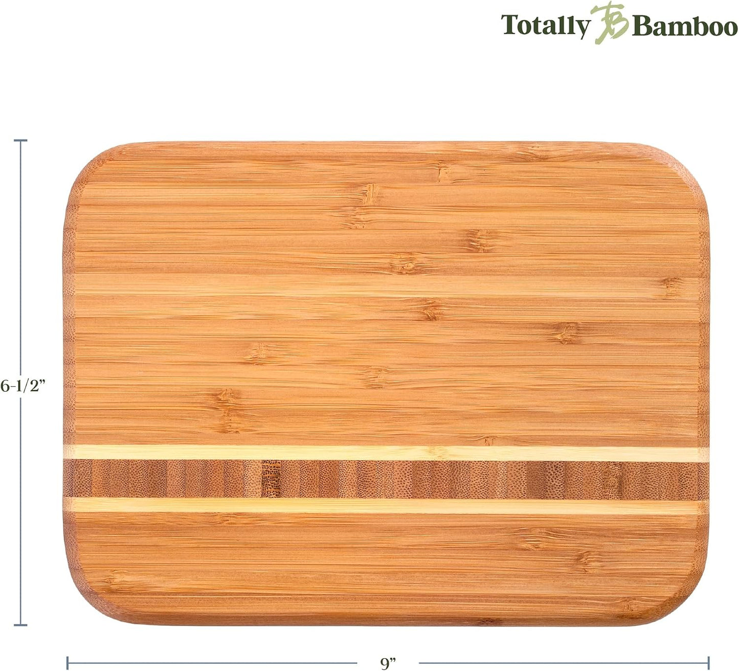 Totally Bamboo Barbados Small Bamboo Cutting Board, 9 x 6.5 Inches