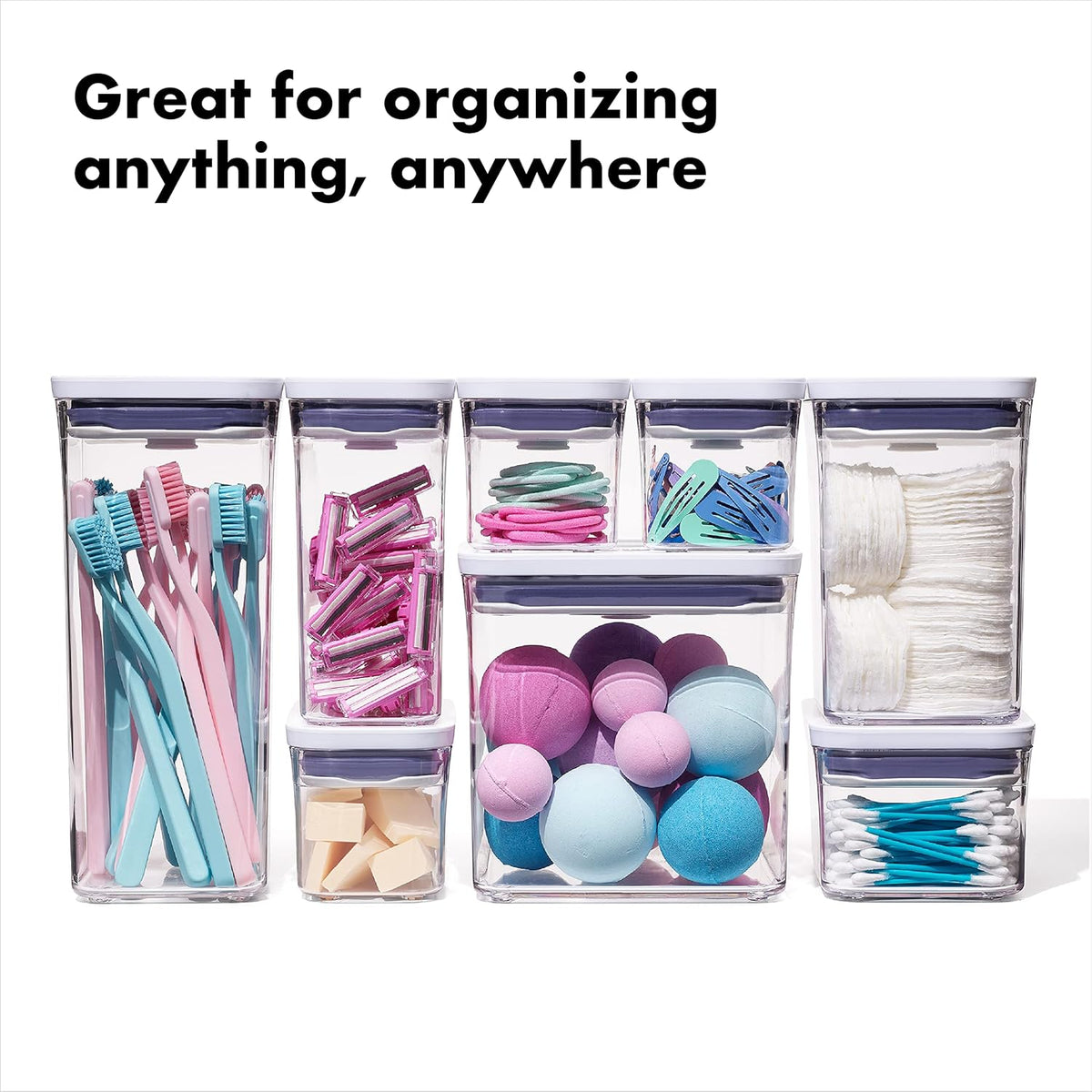OXO Good Grips POP Airtight Food Storage Containers for Pantry, 5-Piece Set