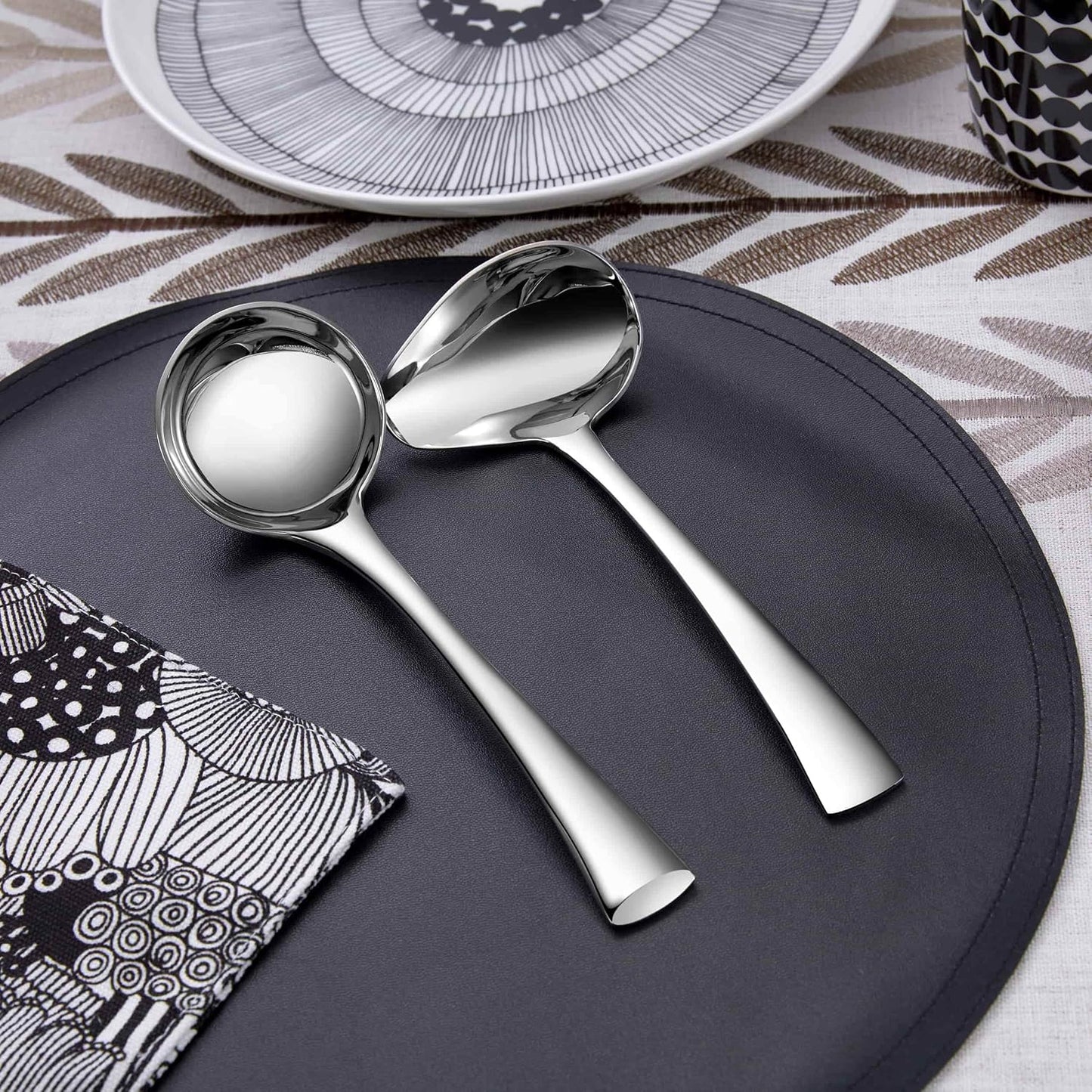 KEAWELL Premium Austin 18/10 Sauce & Gravy Ladles, 2-Piece