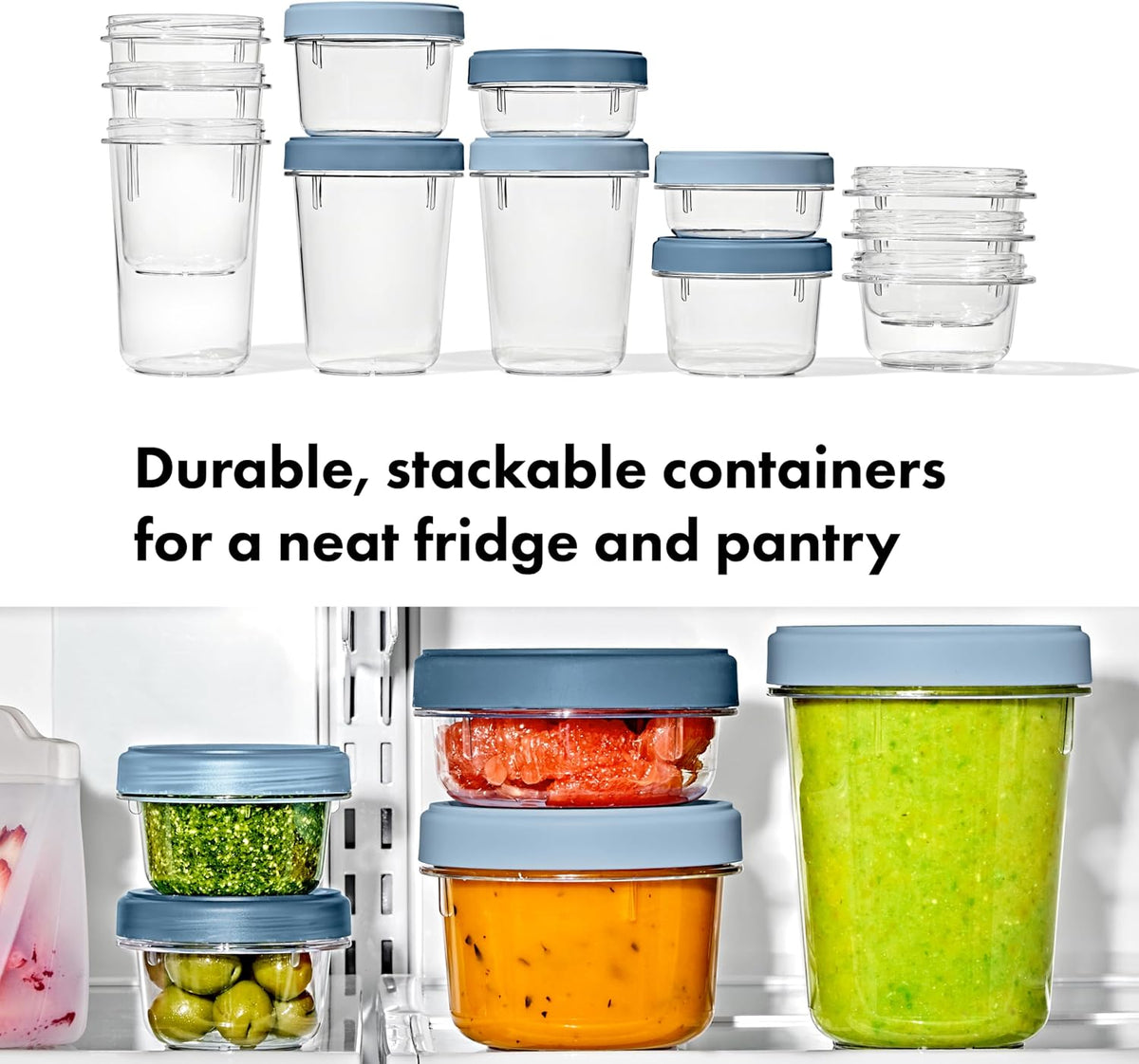 OXO Good Grips Twist & Stack Food Storage Container - 32 oz - 2 Pack