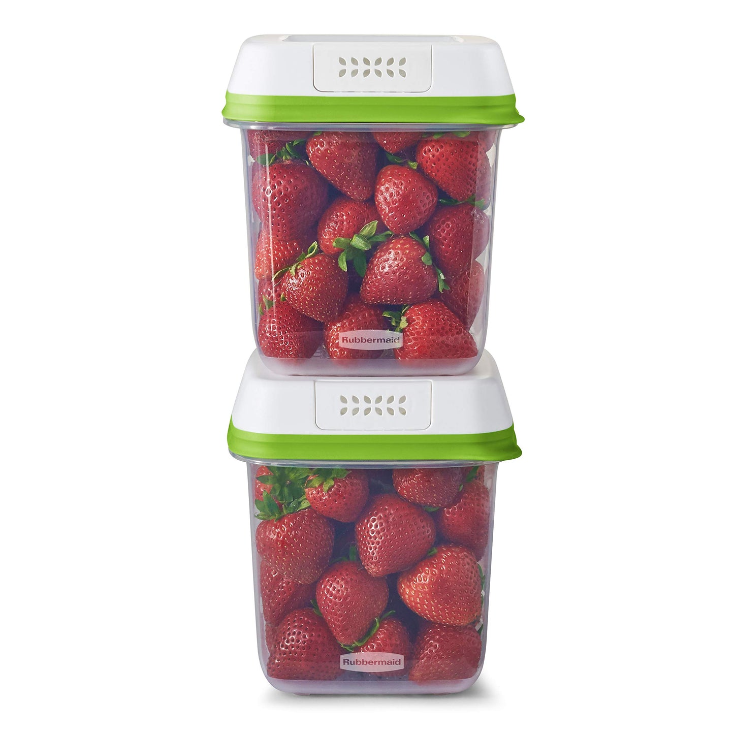 Rubbermaid FreshWorks Produce Saver, Medium and Large Storage Containers, 8-Piece Set, Set of 4, Med & Lg, Clear