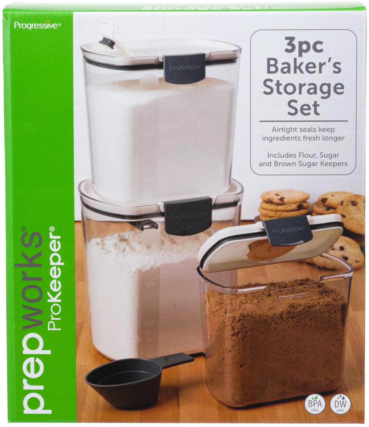 ProKeeper Flour Storage Container with Airtight Lid, 4-Quart Capacity