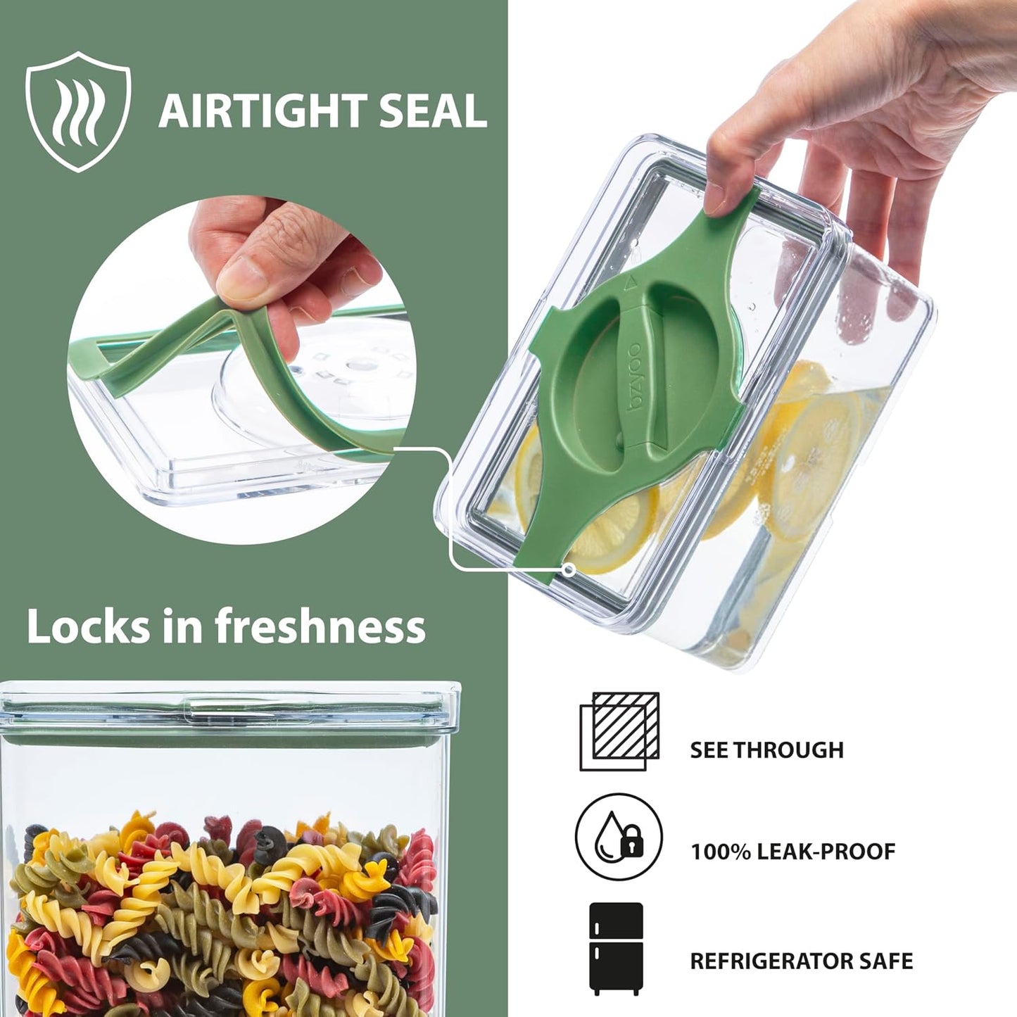 4-Pack Small Pantry Containers, 0.8 QT/0.76 L Clear SAN Food Storage Canisters with Twist-Lock Lids, Stackable for Sugar, Tea Bags, Seasoning, Nuts, Snacks(Sand)