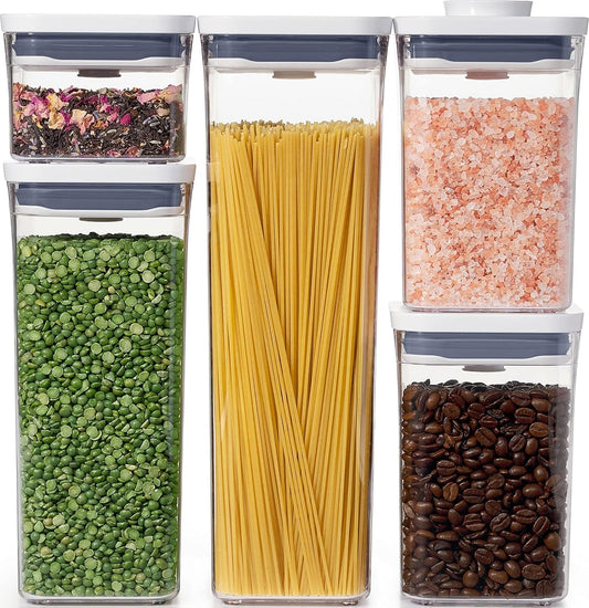 OXO Good Grips POP Airtight Food Storage Containers for Pantry, 5-Piece Set