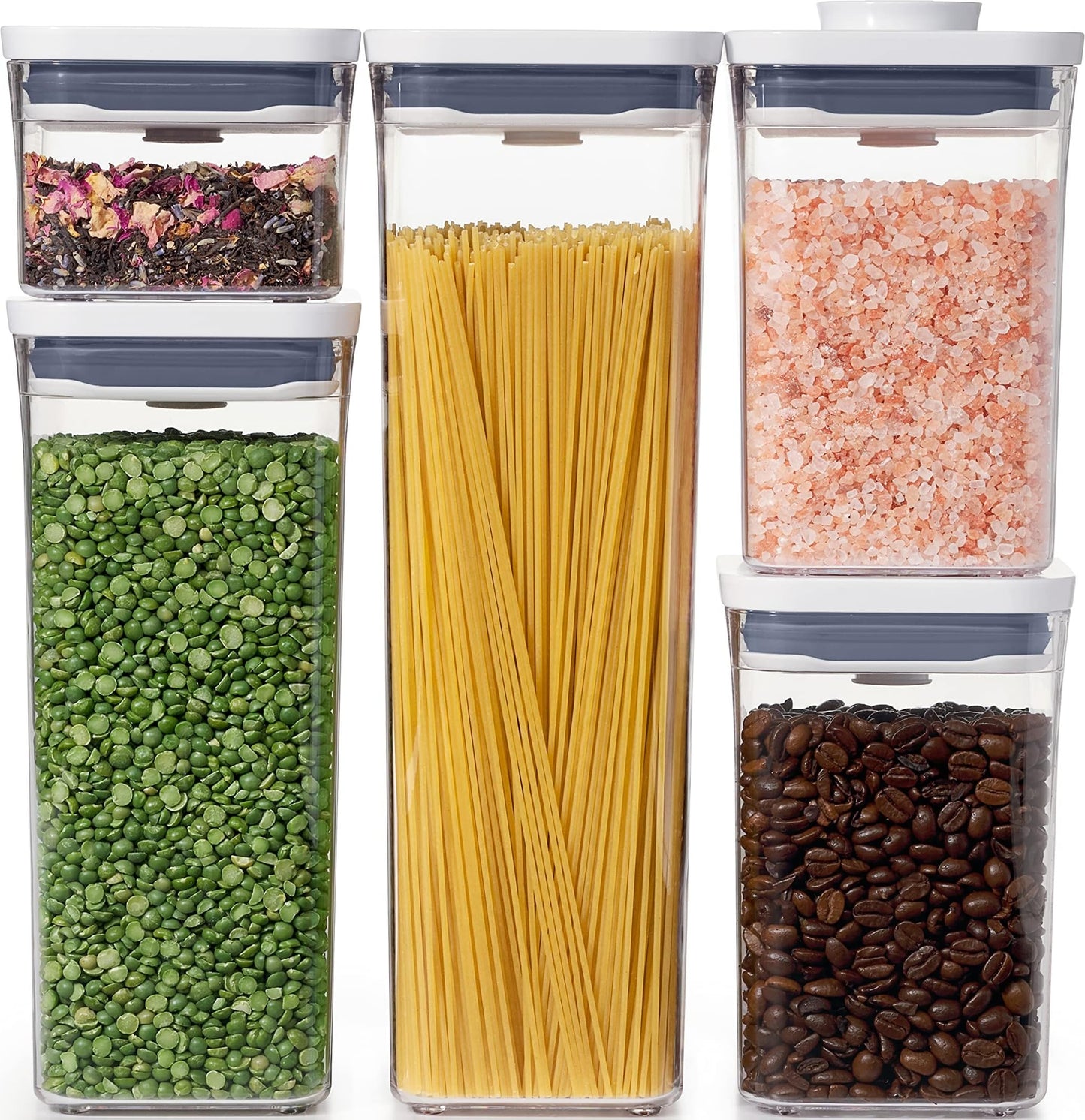 OXO Good Grips POP Airtight Food Storage Containers for Pantry, 5-Piece Set